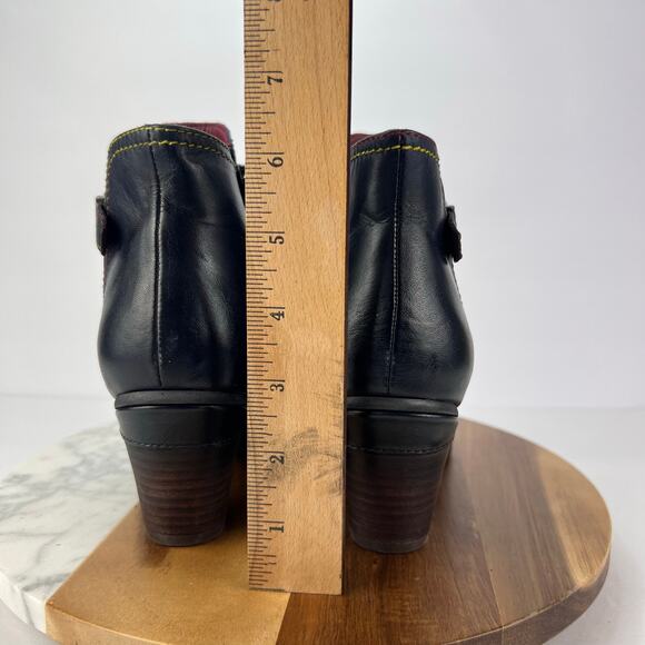 NEW L'Artiste By Spring Step 38 Captivate Women's Leather Block Heel Boots - Picture 13 of 14